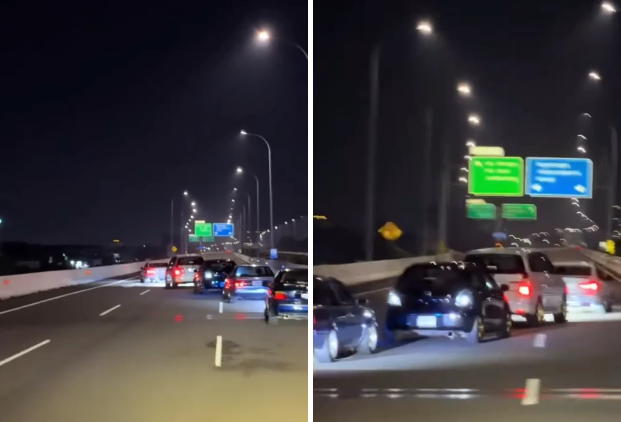 Viral! Konvoi Mobil Zig zag di Tol Becakayu, Polisi Buru Pengemudi