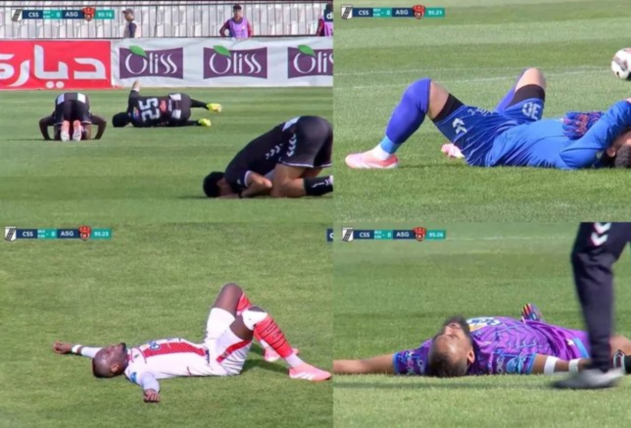 Viral! Pemain Liga Tunisia yang sedang Puasa Tumbang saat Kickoff di Siang Hari