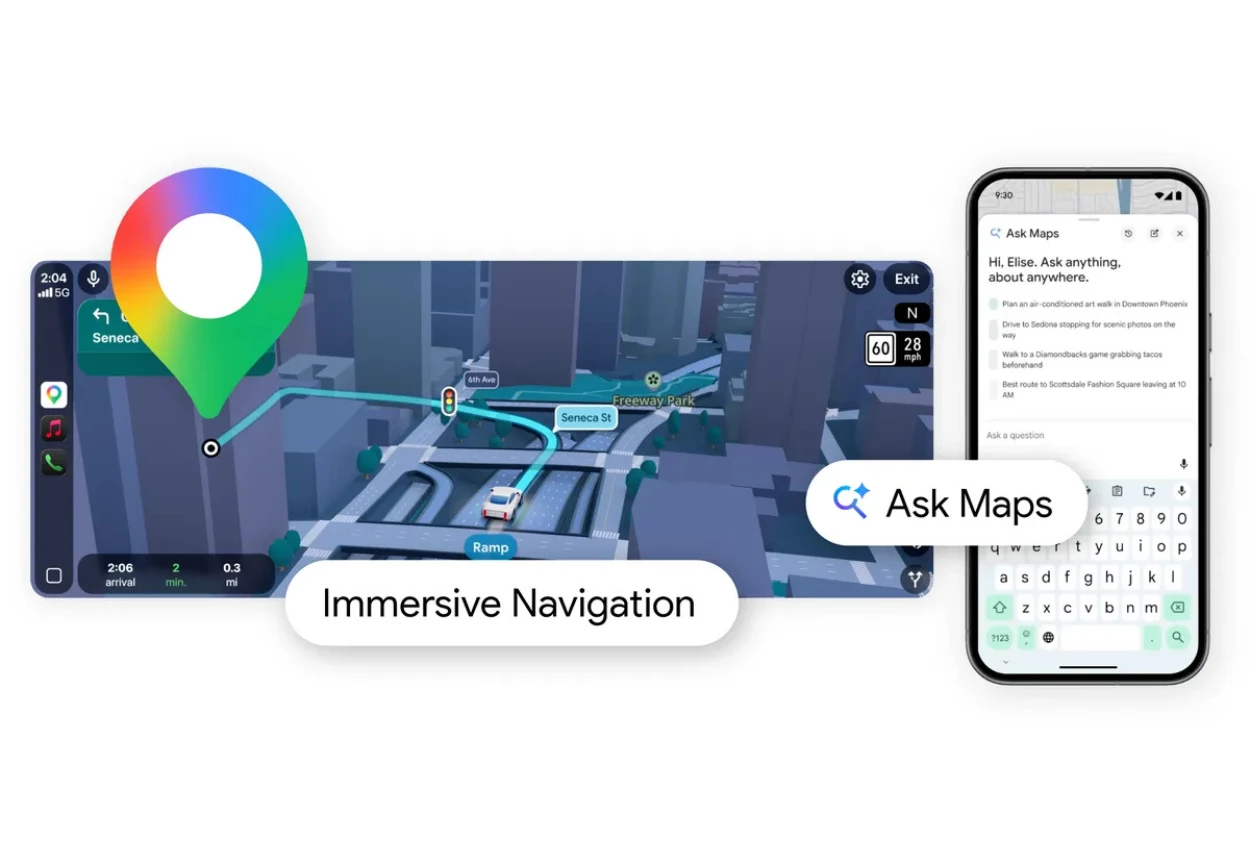 Wajah Baru Google Maps, Lebih Pintar karena Ada Otak AI Gemini!