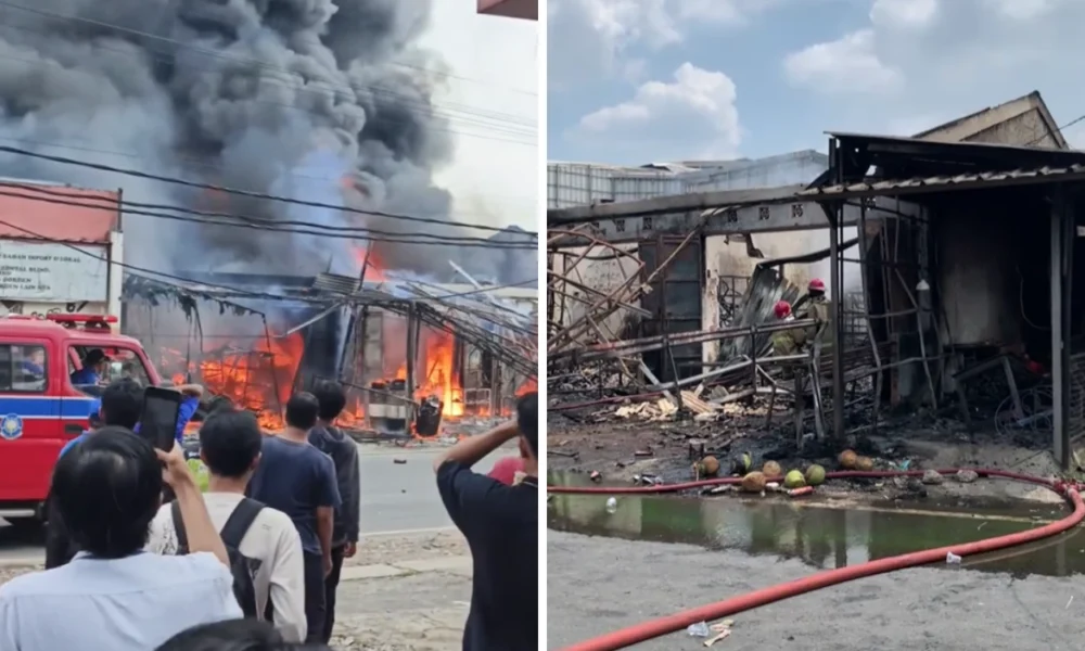 Api Lahap Bengkel di Pamulang 2, Kerugian Tembus Rp3,5 Miliar