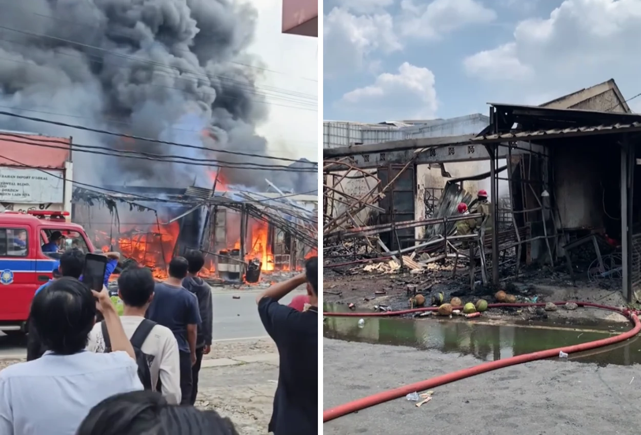 Api Lahap Bengkel di Pamulang 2, Kerugian Tembus Rp3,5 Miliar