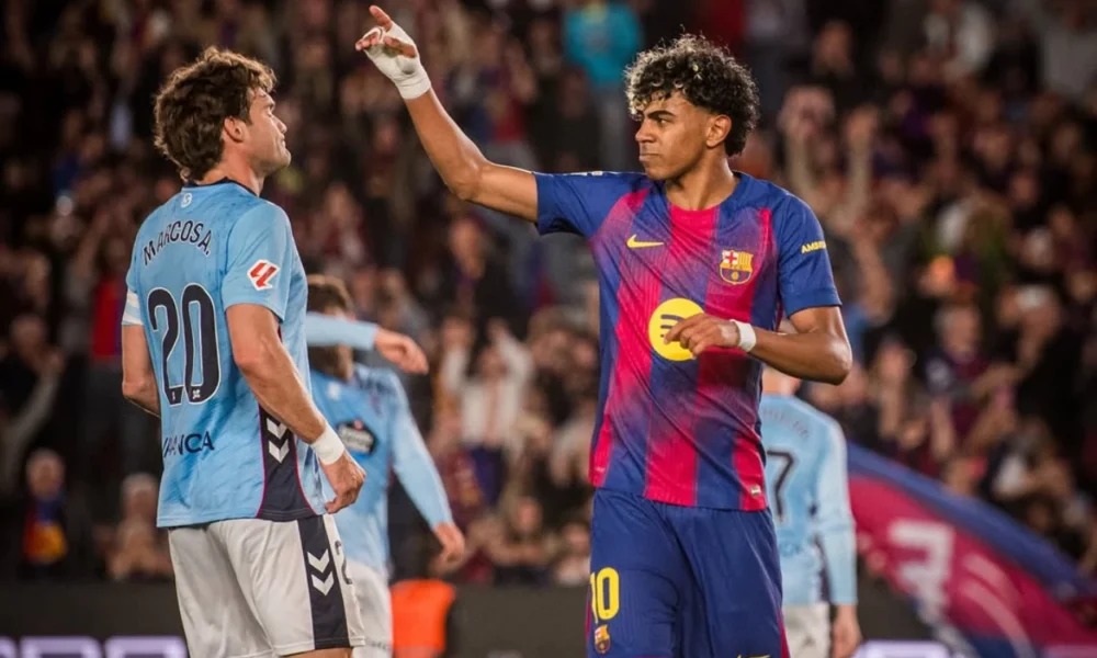 Barcelona vs Celta 1 0 Penalti Lamine Yamal Selamatkan Blaugrana