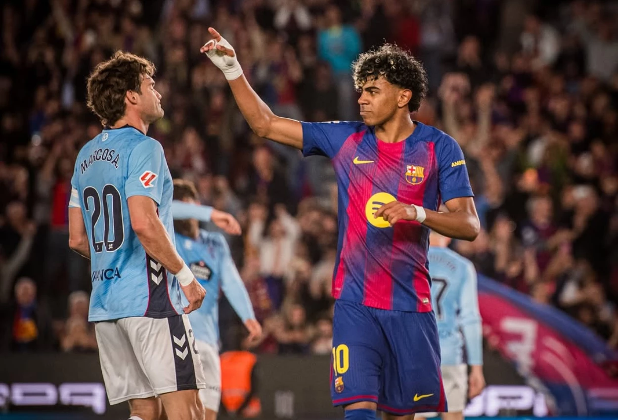 Barcelona vs Celta 1 0 Penalti Lamine Yamal Selamatkan Blaugrana