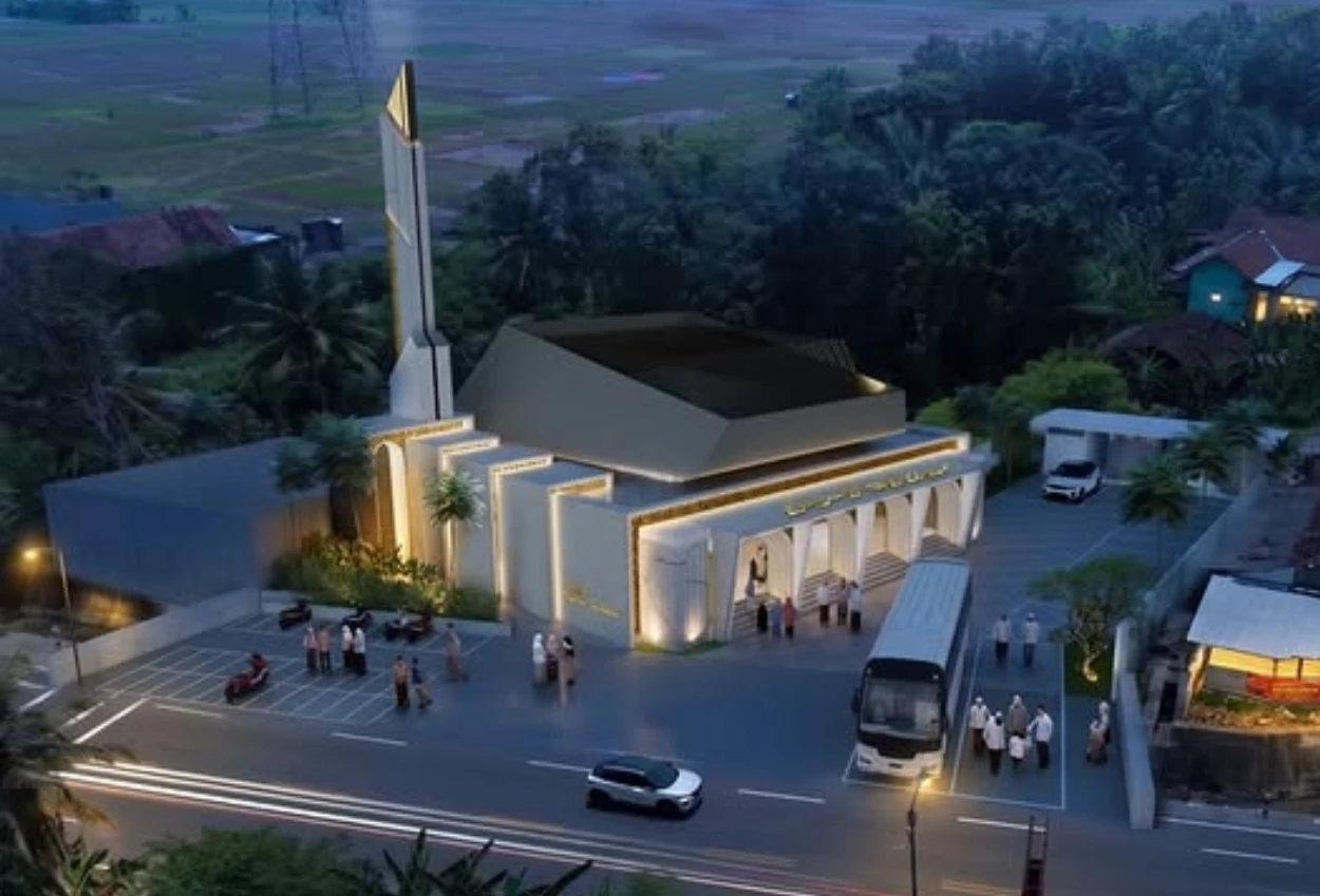 Bos Rokok Bangun Masjid di Lokasi Kecelakaan yang Menyebabkan Istrinya Tewas