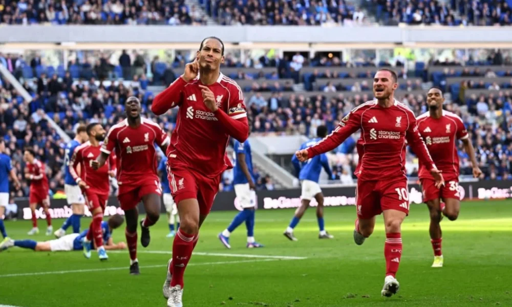 Everton vs Liverpool 1 2 Gol Telat Virgil Selamatkan The Reds
