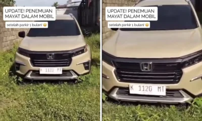 Geger! Mayat Pria Ditemukan di Dalam Mobil BRV yang sudah Terparkir Sebulan
