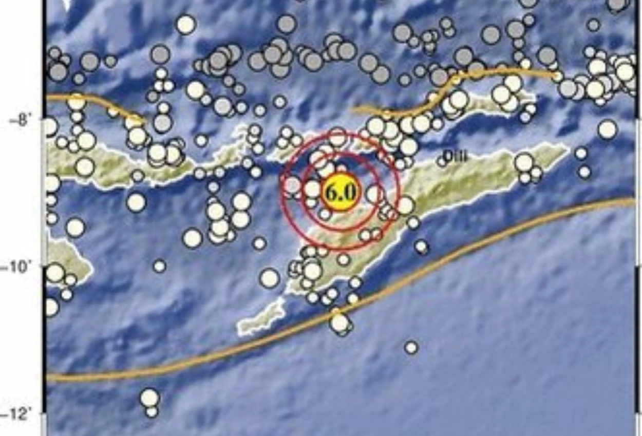 Gempa Bumi M 6 Guncang Timor Tengah Utara NTT