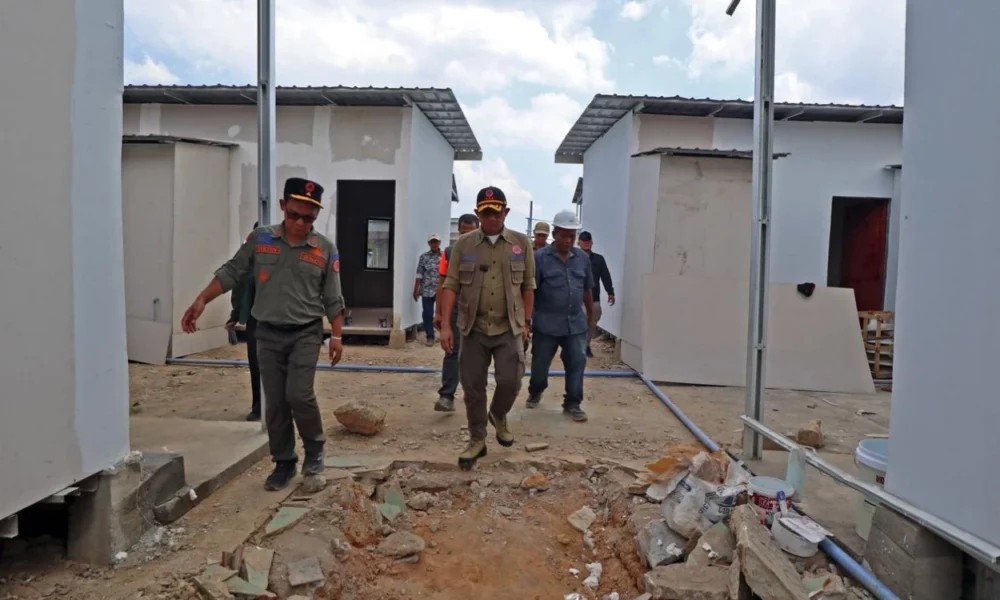 Kepala BNPB Kunjungi Aceh Tamiang, Tinjau Progres Pembangunan Huntara untuk Warga Terdampak Bencana