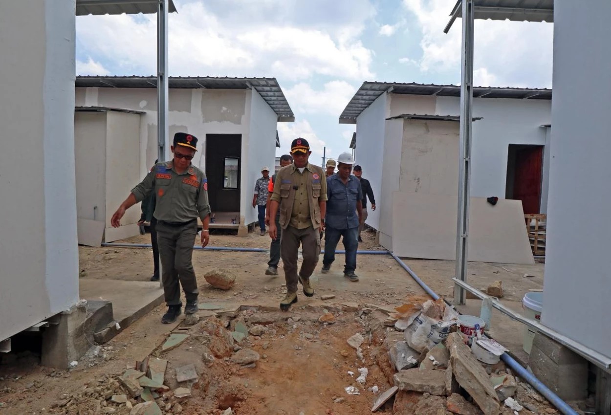 Kepala BNPB Kunjungi Aceh Tamiang, Tinjau Progres Pembangunan Huntara untuk Warga Terdampak Bencana