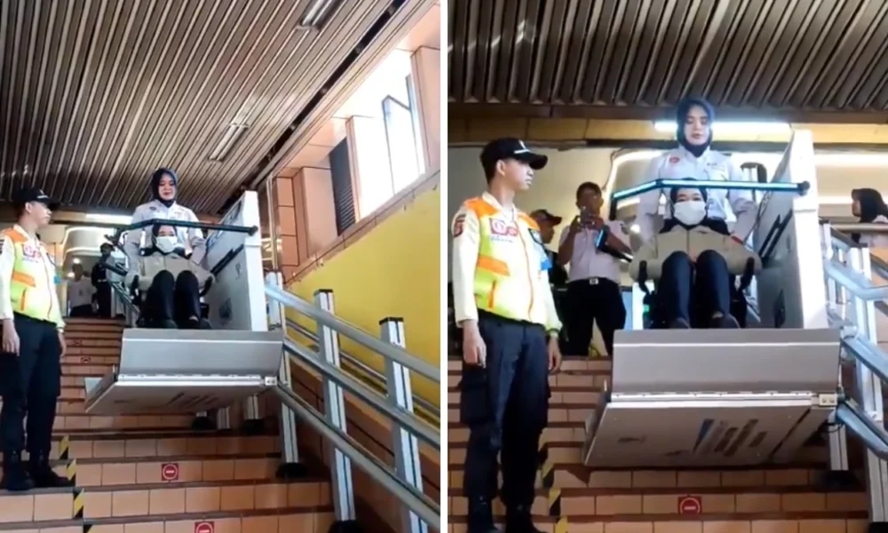 Keren! Lift Khusus Disabilitas Kini Tersedia di Stasiun Cikini