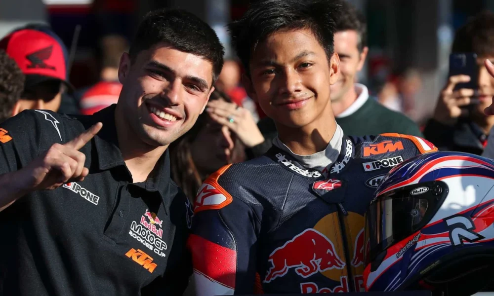 Kiandra Ramadhipa Juara Race 2 Red Bull Rookies Cup 2026 Jerez usai Start Posisi ke