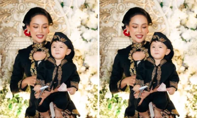 Momen Erika Carlina Gelar Tedak Siten Baby Andrew di Jumat Agung