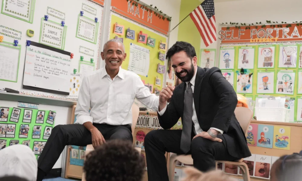 Momen Obama dan Zohran Mamdani Bacakan Cerita dan Nyanyi Bareng Anak anak di New York