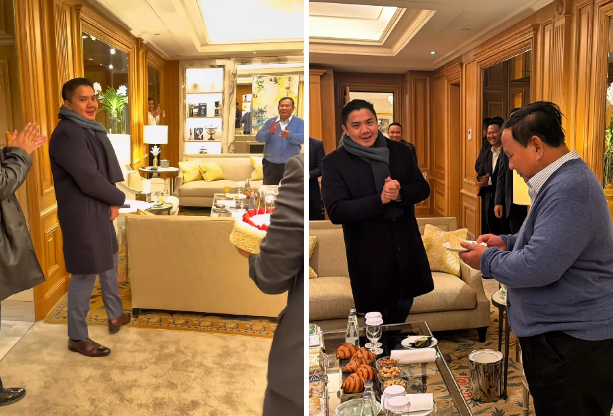 Momen Seskab Teddy Ulang Tahun di Paris, Dapat Surprise dari Prabowo