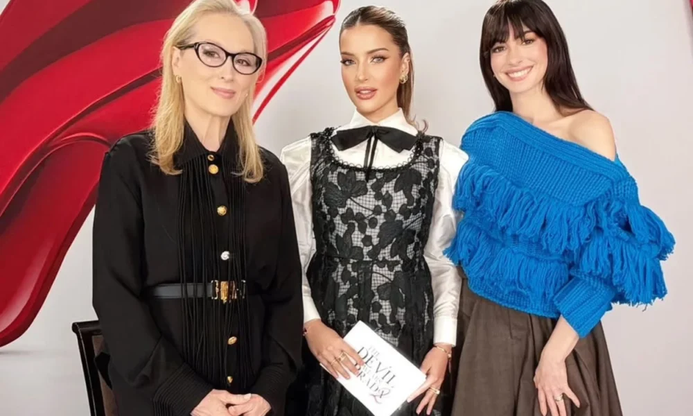 Momen Tasya Farasya Foto Bareng Anna Hathaway dan Meryl Streep, Netizen Gak Kebanting