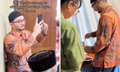 Pakai Batik dan Peci, Bryan Domani Bikin Pangling jadi Saksi Nikah Tetangganya