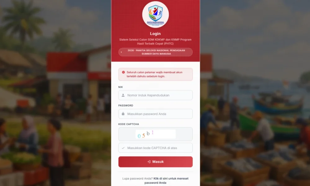 Pengumuman KDKMP Begini Cara Cek Hasil Seleksi dan Login di Portal Panselnas