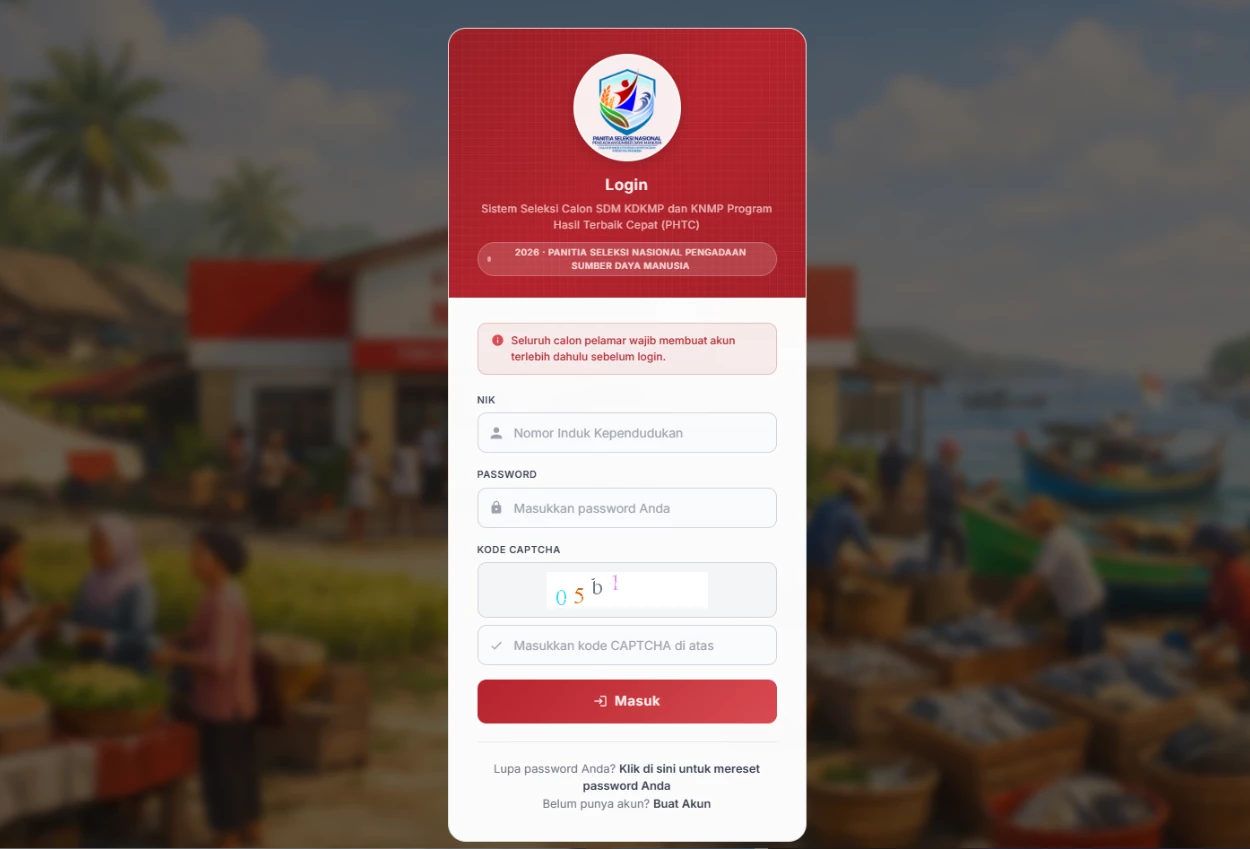 Pengumuman KDKMP Begini Cara Cek Hasil Seleksi dan Login di Portal Panselnas