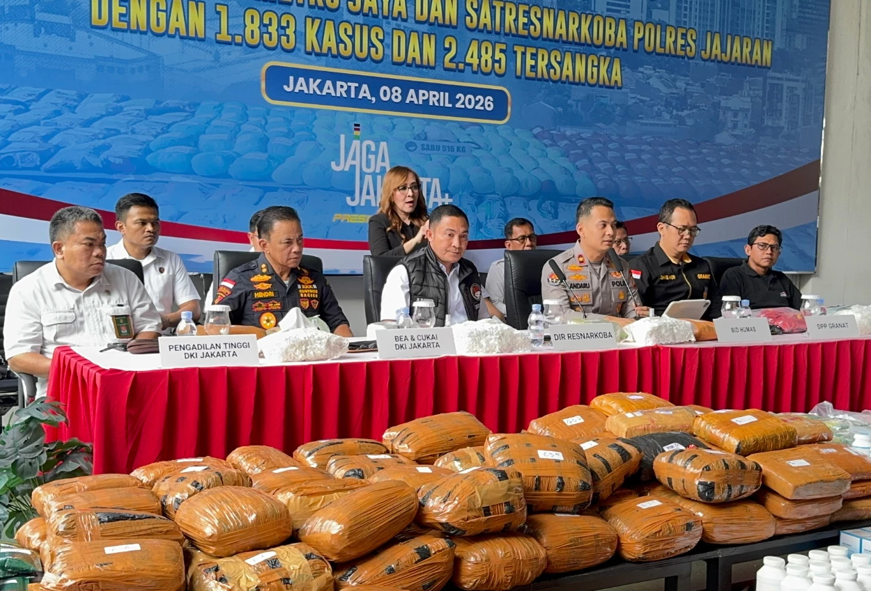 Polda Metro Jaya Bongkar 1.833 Kasus Narkoba selama Tiga Bulan, Ribuan Tersangka Ditangkap