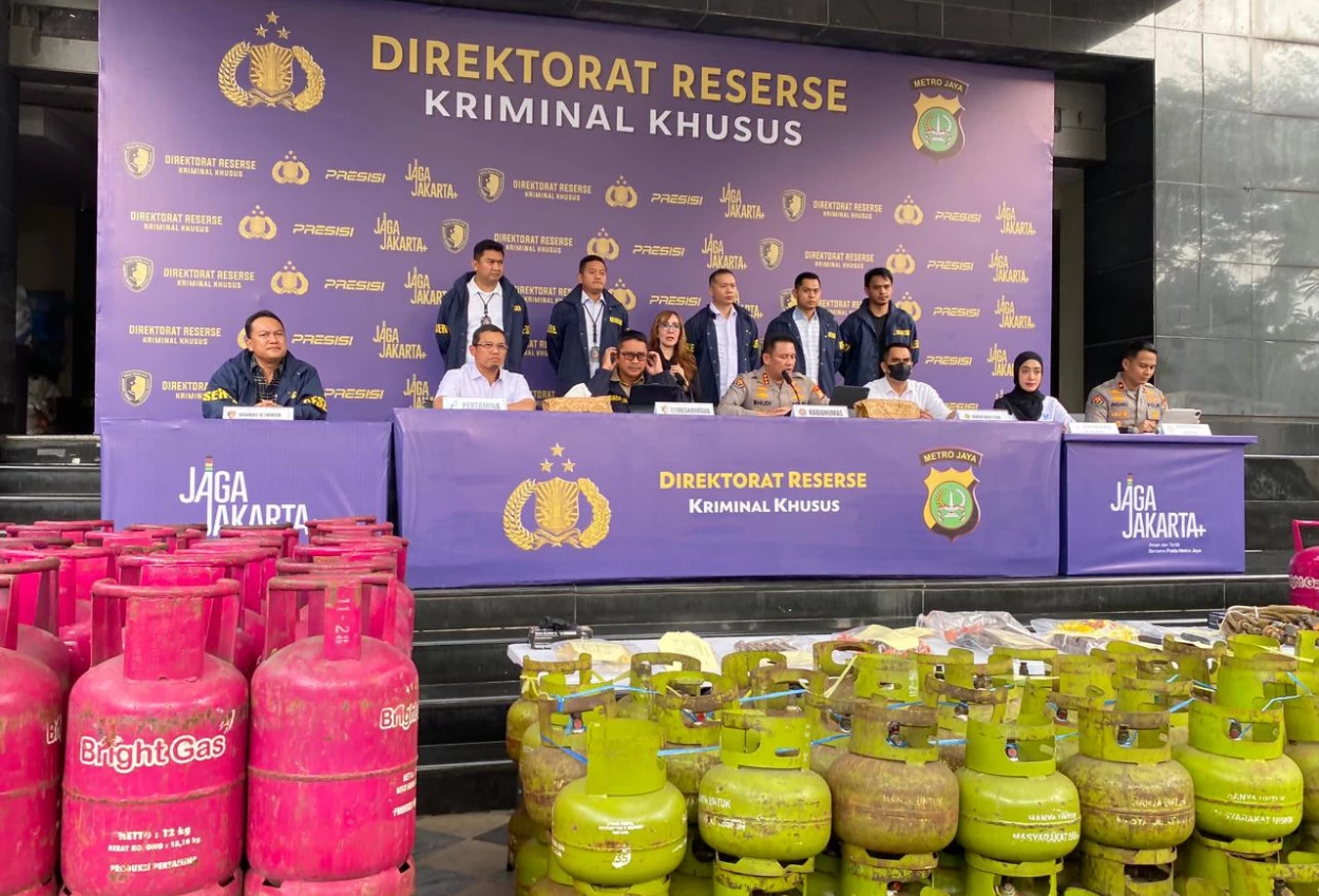 Polda Metro Jaya Ungkap Sindikat Pengoplos Elpiji di Empat Wilayah, Raup Keuntungan hingga Rp2,7 Miliar