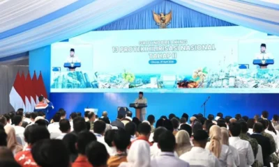 Prabowo Resmikan Groundbreaking 13 Proyek Hilirisasi Senilai Rp116 Triliun di Cilacap