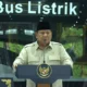 Prabowo Resmikan Pabrik Perakitan Bus Listrik Pertama RI