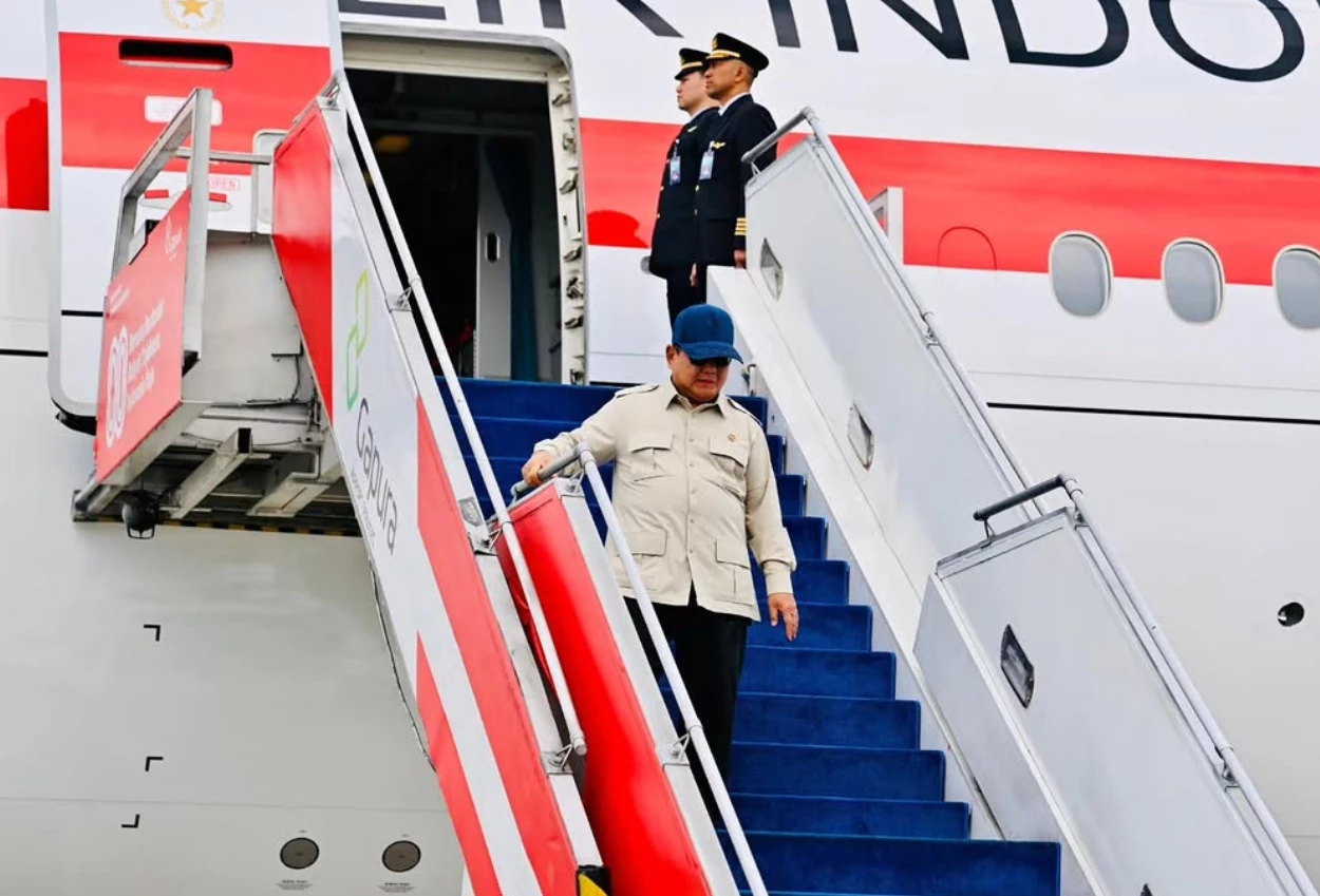 Prabowo Tiba di RI usai Lawatan ke Rusia dan Prancis