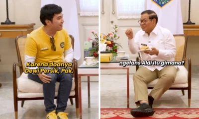 Pramono Anung Cicipi Aldi's Burger saat Aldi Taher Kunjungi Balai Kota