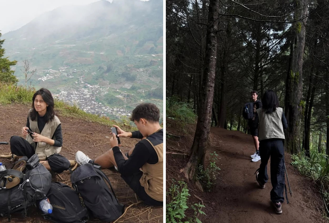 So Sweet! Momen Keisya Levronka Hiking ke Gunung Prau bareng Nyoman Paul
