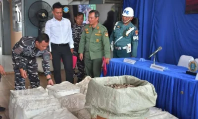 TNI AL Tangkap Kapal Berbendera Vietnam yang Selundupkan 780 Kg Sisik Trenggiling di Merak