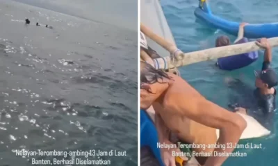 Viral! Tiga Nelayan di Tanjung Lesung Terombang ambing di Tengah Laut 13 Jam