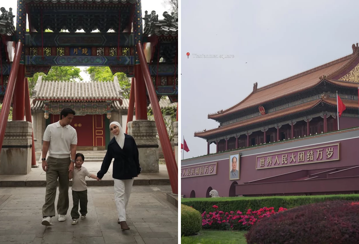 7 Potret Harmonis Nikita Willy dan Indra Priawan saat Liburan ke China