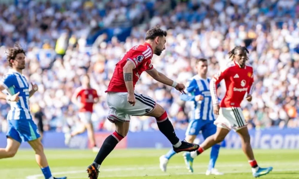 Brighton vs Man Utd 0 3 Setan Merah Tutup Akhir Musim dengan Rekor Assist Bruno Fernandes