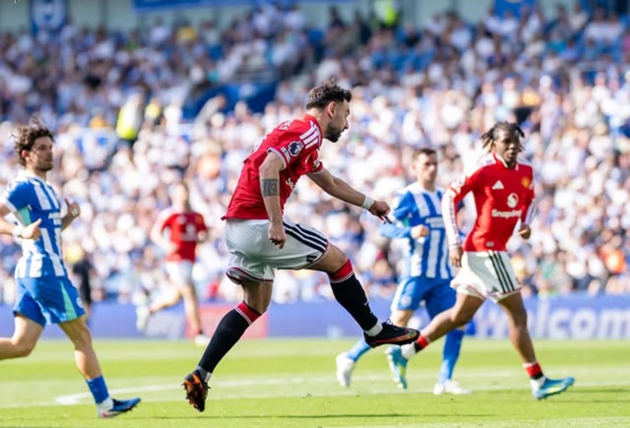 Brighton vs Man Utd 0 3 Setan Merah Tutup Akhir Musim dengan Rekor Assist Bruno Fernandes