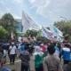 Buruh Demo di Depan Kemnaker, Tuntut Aturan Outsourcing
