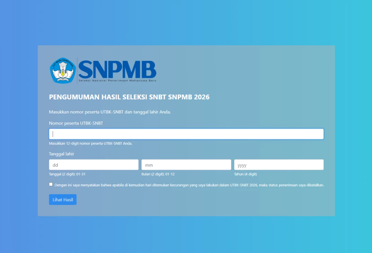 Cara Cek Skor UTBK dan Download Sertifikatnya