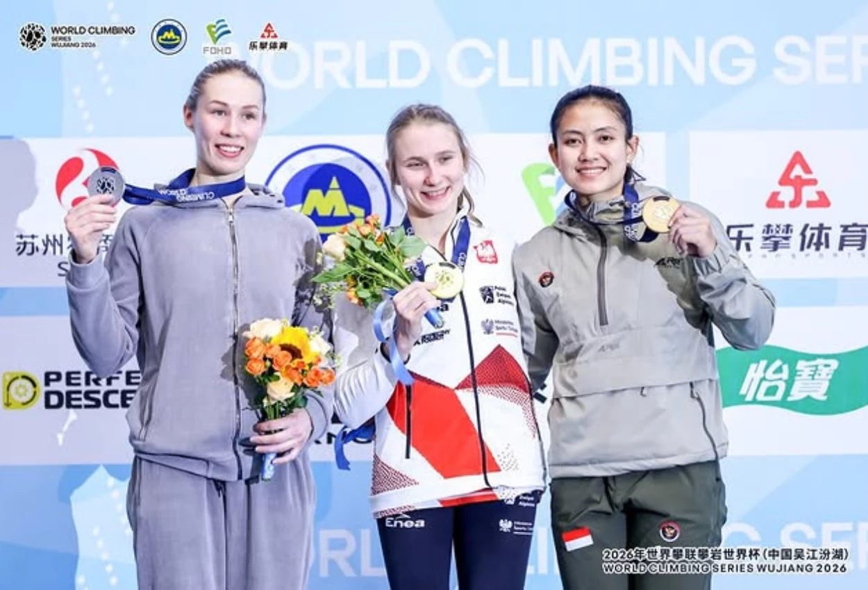 Desak Made Raih Perunggu di World Climbing Series Wujiang