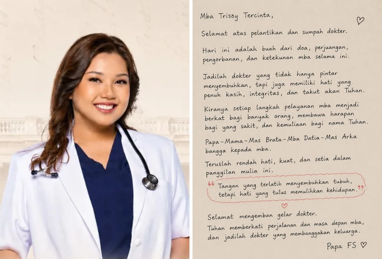 Ferdy Sambo Tulis Pesan Penuh Cinta untuk Putrinya yang Lulus jadi Dokter