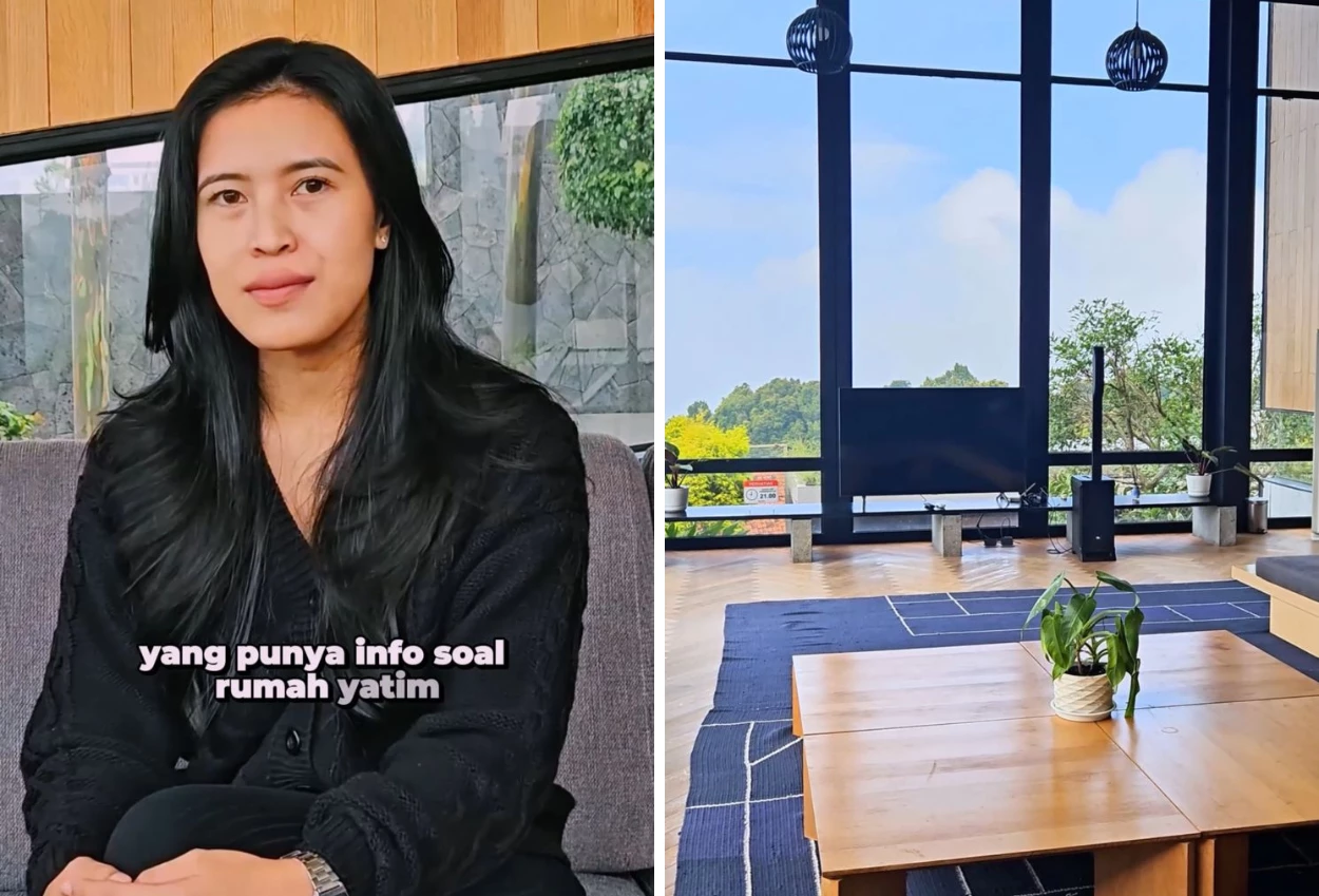Influencer Destimar Ajak Warganet Bantu Cari Rumah Yatim di Bandung untuk Anak Anak Nginap di Vila Mewah