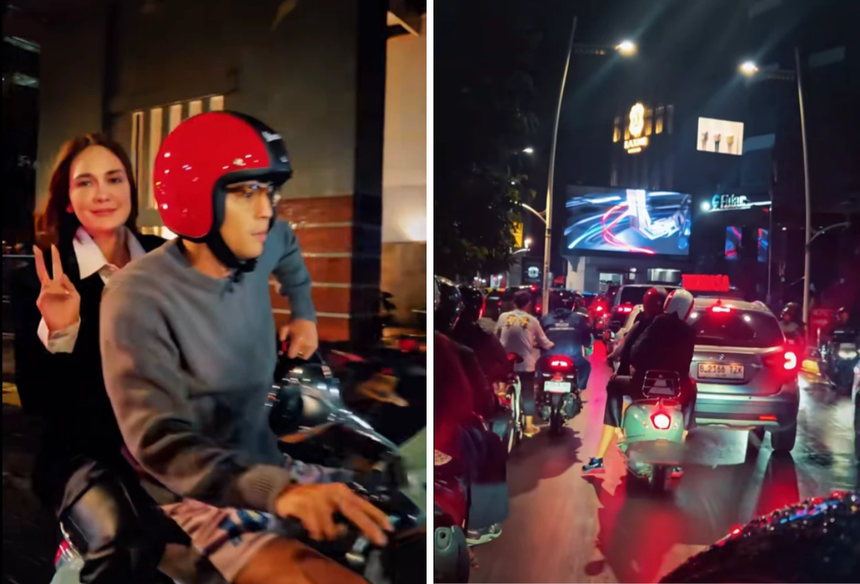Luna Maya Minta Maxime Bouttier Jemput Pakai Motor usai Kejebak Macet 2 Jam