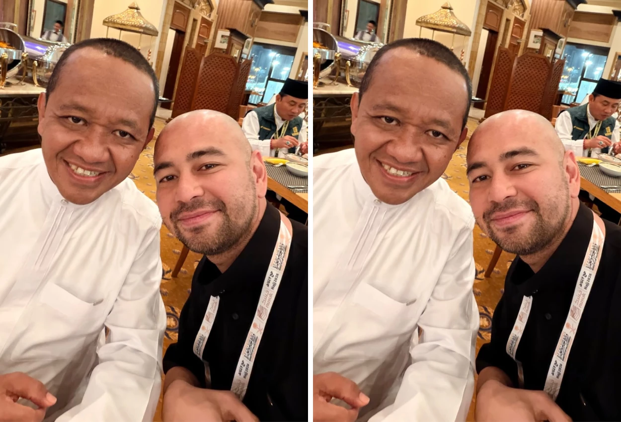 Momen Raffi Ahmad Bertemu Bahlil Lahadalia di Tanah Suci saat Ibadah Haji