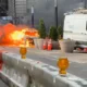 Ngeri! Mobil di New York Meledak, Keluarkan 'Bola Api' Besar