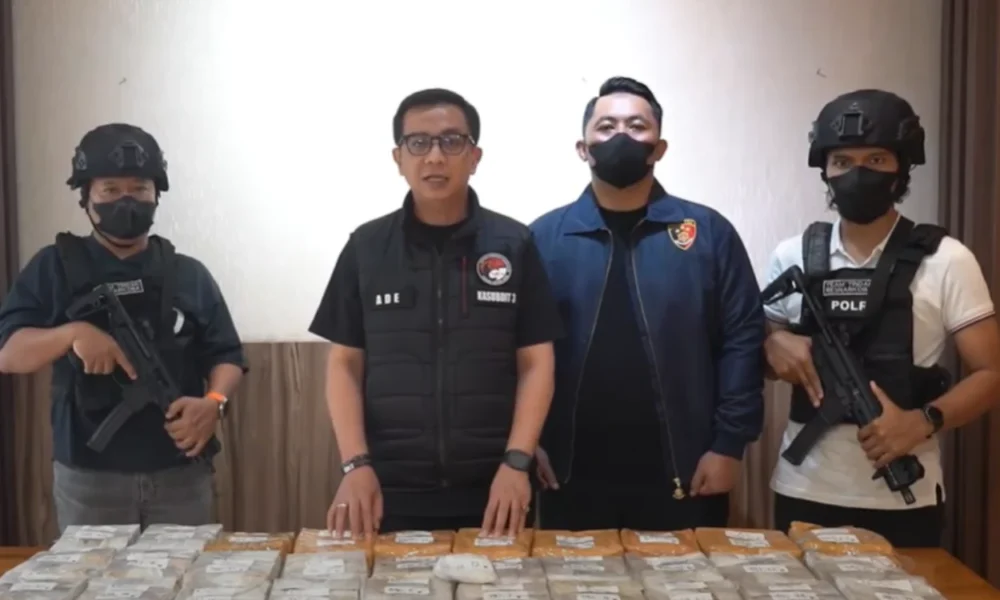 Polda Metro Jaya Gagalkan Peredaran Sabu 32 Kg dari Jaringan Malaysia