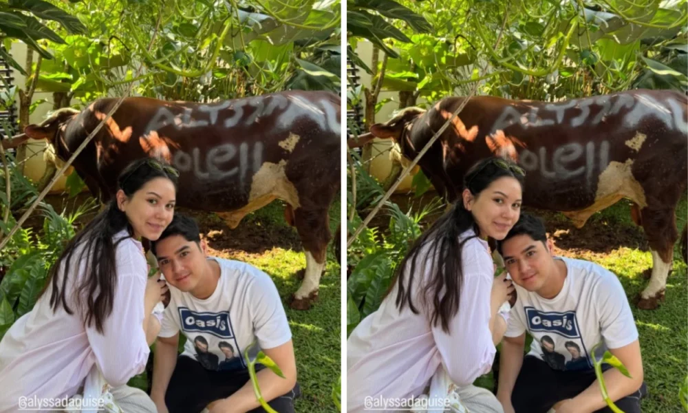 Potret Alyssa Daguise dan Al Ghazali Kurban Sapi bersama Baby Soleil