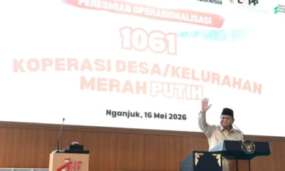 Prabowo Resmikan 1.061 Koperasi Merah Putih di Jawa Timur dan Jawa Tengah