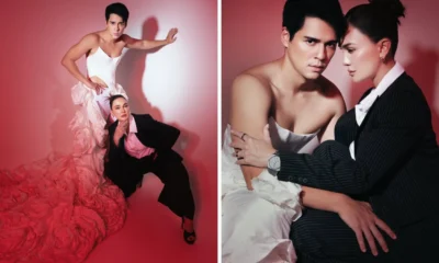 Rayakan Anniversary, Luna Maya dan Maxime Bouttier Photoshoot Unik dengan Kostum Terbalik
