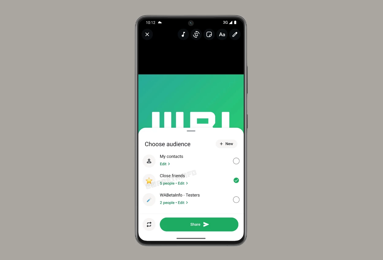 Status WhatsApp Kini Punya Fitur Close Friend