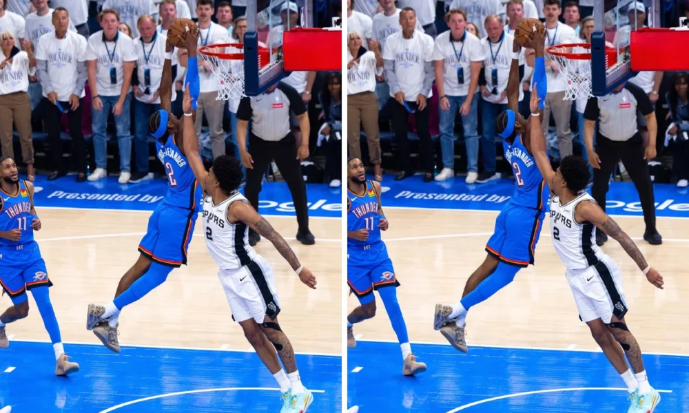 Thunder vs Spurs 122 113 Shai Gilgeous Alexander Cetak 30 Poin