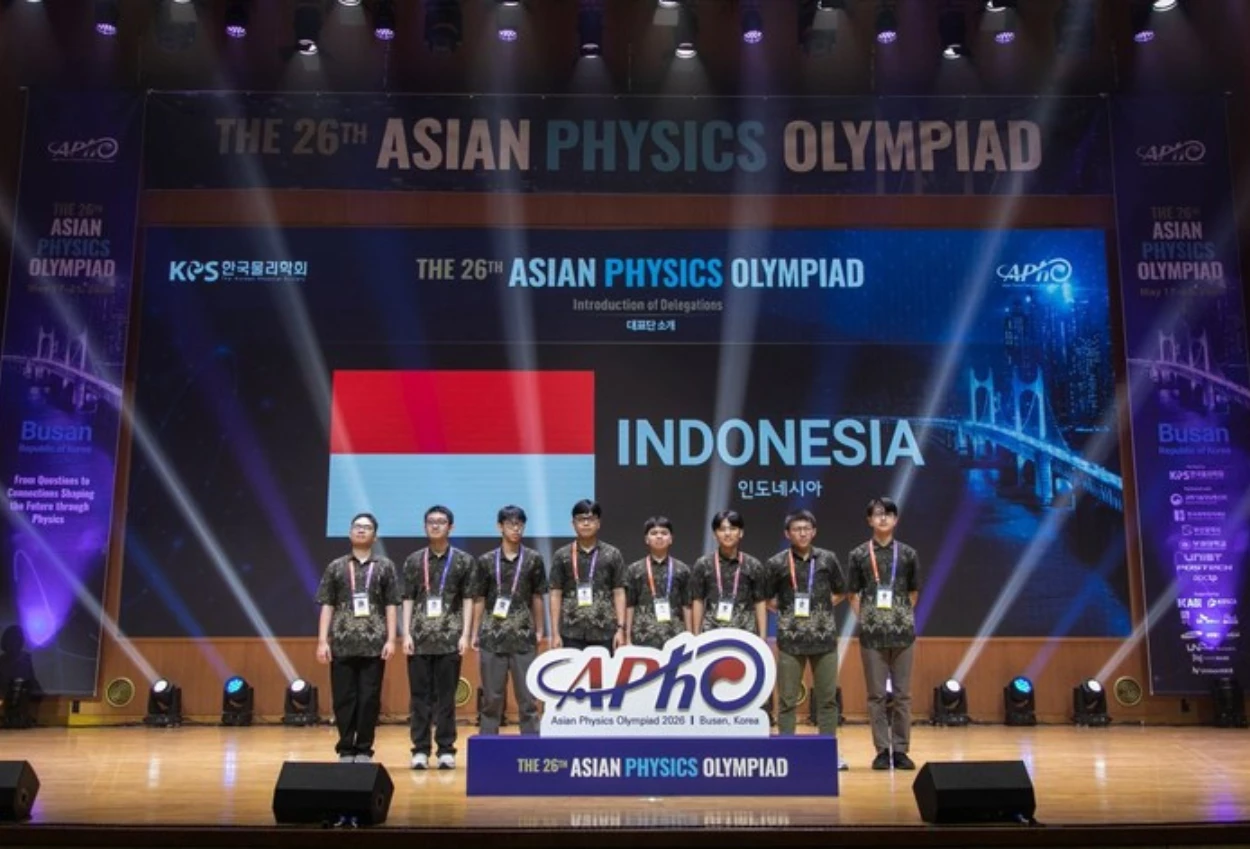 Tim Olimpiade Fisika RI Raih Dua Emas dan Tiga Perunggu, Ungguli Jepang dan Israel