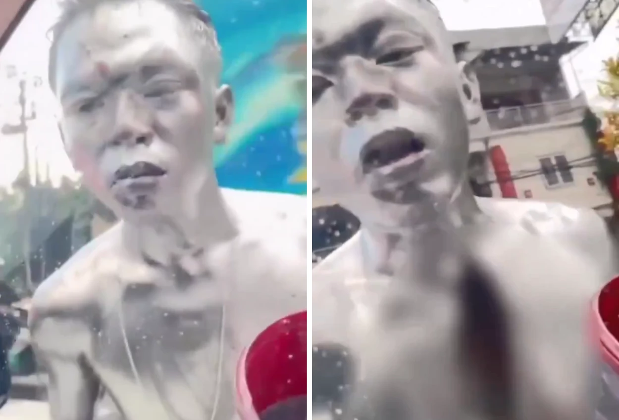 Viral Manusia Silver Minta Uang Sambil Todong Pisau, Ngaku Diperintah Ujang
